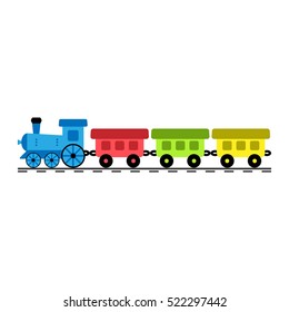 Vector illustration of a toy train