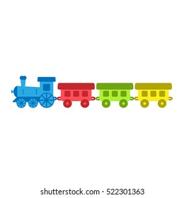 Vector illustration of a toy train