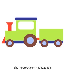 Vector illustration of a toy train