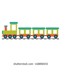 Vector illustration of a toy train