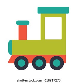 Vector illustration of a toy train