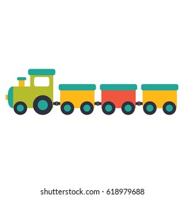 Vector illustration of a toy train