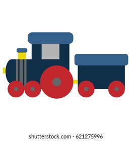 Vector illustration of a toy train