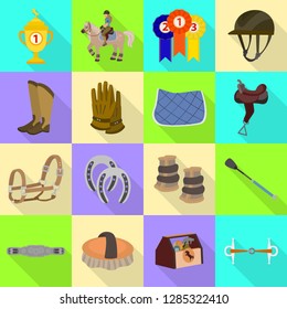 Ilustración vectorial del logotipo de pista y carreras. Colección de icono de vectores de pista y de conducción para material.