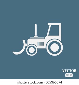 vector illustration of a tractor