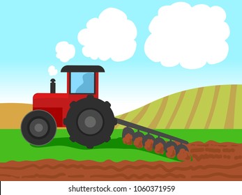 6,411 Tractor plowing Stock Vectors, Images & Vector Art | Shutterstock