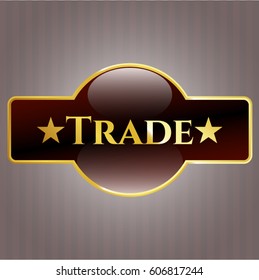 Vektorgrafik des Handelsgold-Emblems
