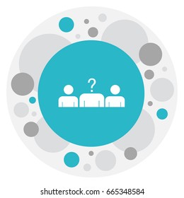 Vector Illustration Of Trade Symbol On Vacancy Icon. Premium Quality Isolated Candidate Element In Trendy Flat Style.