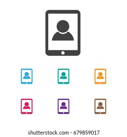 Vector Illustration Of Trade Symbol On Phone Icon. Premium Quality Isolated Smartphone Element In Trendy Flat Style.