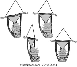 vector illustration of traditional ethnic ornament wall decoration design