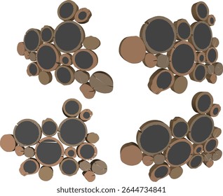 vector illustration of traditional ethnic ornament wall decoration design
