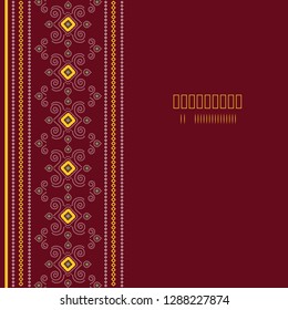 Vector illustration of traditional Indian tie and die pattern background.