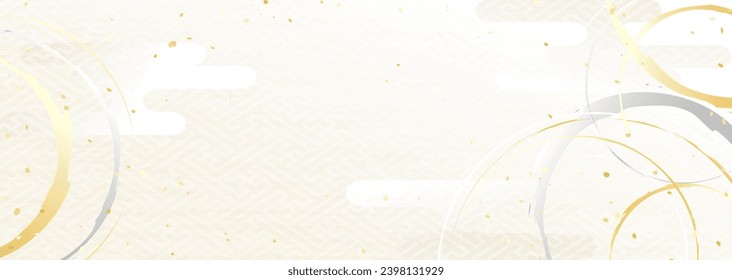 Vector illustration of traditional Japanese patterns, like kimono fabric.
Perfect background for New Year's or wedding celebrations