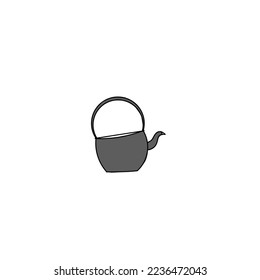 vector illustration of a traditional teapot that still maintains its quality