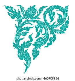 vector illustration of traditional Thai ornament on white background. EPS