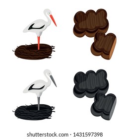 Vector illustration of traditional and tour icon. Set of traditional and landmarks stock symbol for web.