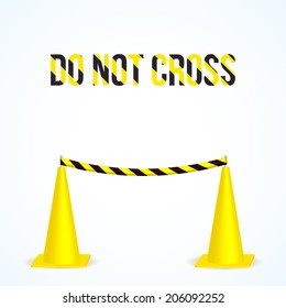 Vector illustration of traffic cone