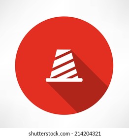 Vector illustration of traffic cone