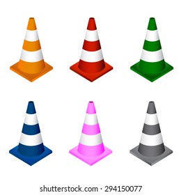 Vector illustration of traffic cone