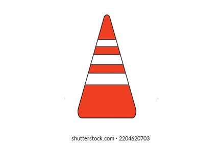 Vector illustration of traffic cone theme background, greeting card, banner, logo, design, social media post