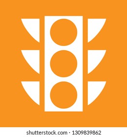 Vector illustration of traffic light icon, EPS10.