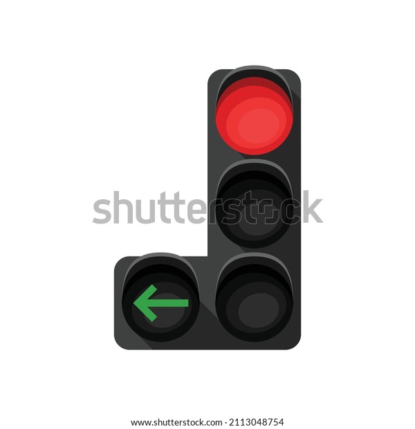 Vector illustration of a traffic light.
Traffic regulation.