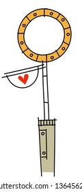 Ilustración vectorial del signo de tráfico