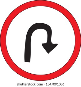 vector illustration of a Traffic sign
