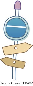 Ilustración vectorial de las señales de tráfico