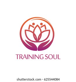 Vector Illustration : Training Soul Logo Design