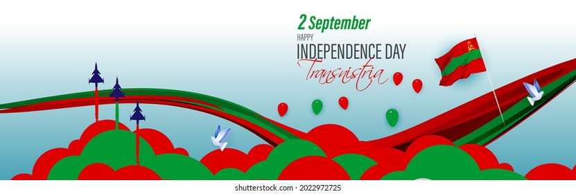 vector illustration for Transnistria independence day - 2 September 