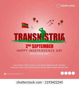 Vector illustration for Transnistria Independence Day