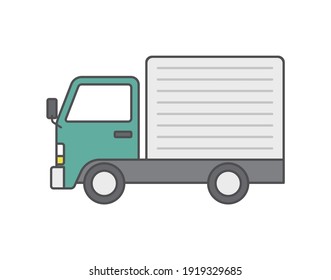 Vector illustration of transport truck.