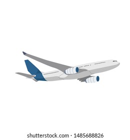 vector illustration of transportation airplane , simple and unique for business