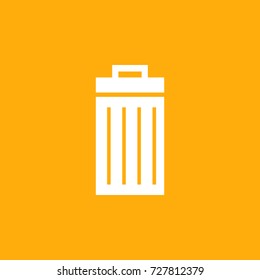 Vector illustration a trash bin 