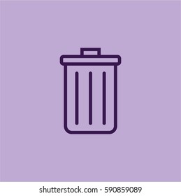 Icono de la Ilustración vectorial de la Basura
