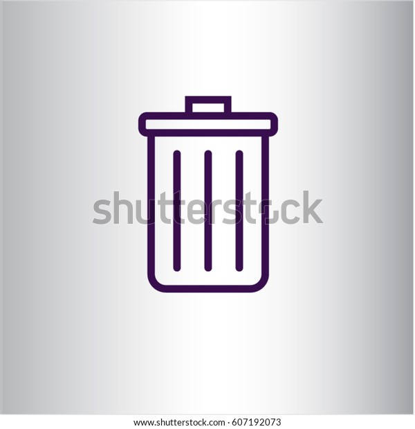 vector-illustration-trash-can-symbol-stock-vector-royalty-free-607192073