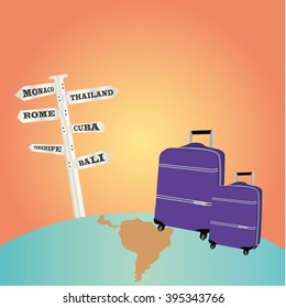 vector illustration of travel