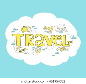 vector illustration TRAVEL