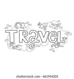 vector illustration TRAVEL