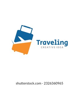 Vector Illustration Travel Logo Design. Airplane or Travel Agency Logo Icon.