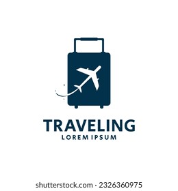 Vector Illustration Travel Logo Design. Airplane or Travel Agency Logo Icon.