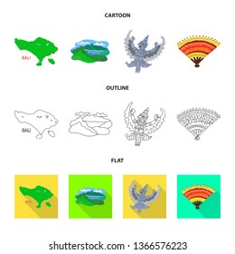 Vector illustration of  and travel logo. Set of  and traditional vector icon for stock.