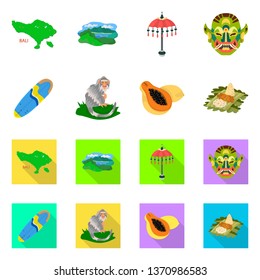 Vector illustration of  and travel logo. Set of  and traditional stock symbol for web.