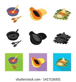 Vector illustration of  and travel logo. Set of  and traditional vector icon for stock.