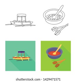 Vector illustration of and travel logo. Set of and traditional stock symbol for web.