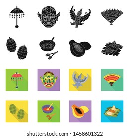 Vector illustration of and travel logo. Set of and traditional stock vector illustration.