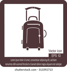 Vector illustration with travel suitcase