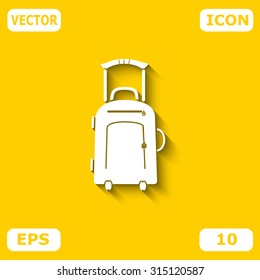 Vector illustration with travel suitcase