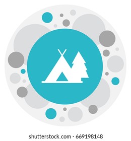Vector Illustration Of Travel Symbol On Journey Icon. Premium Quality Isolated Trip Element In Trendy Flat Style.